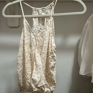 Leopard Print Cream Women's Top